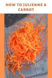 Use your other hand to hold the veggie down at the top away from the path of the blade. How To Julienne A Carrot