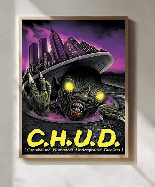 C.H.U.D. 1984 Poster Print, Cult Horror Movie Wall Art, Retro Decor - Etsy