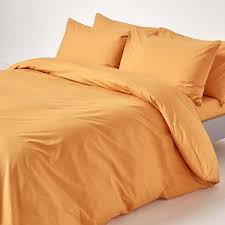 The new accent colour that goes very well with grey, sand colours, blues and even dusty mustard yellow bedding doesn't have to be the duvet cover. Mustard Yellow Egyptian Cotton Duvet Cover With Pillowcases 200 Thread Count