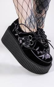 Demonia Damned 318 Platform Buckle Strap Knee High Boots | Ro Rox
