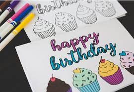 Maybe you would like to learn more about one of these? Free Printable Birthday Coloring Card 2 Six Clever Sisters