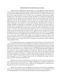 You will note that the sentences do not contain a tagalog equivalent of is. Reflection About Retreat Tagalog Imaginative Prayer A Meeting On The Road To Emmaus