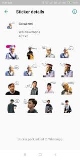 Aku yakin ngefans banget sama dia. Stiker Gus Azmi Wastickerapp For Android Apk Download