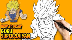 Learn how to draw goku with the following simple step to step tutorial. How To Draw Goku Super Saiyan Dragon Ball Z Easy Step By Step Drawing Lessons For Kids Goku Drawing Drawings Drawing Lessons For Kids