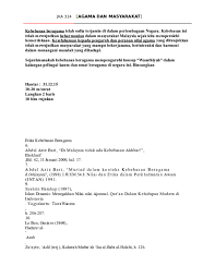 Unggahan kami saat ini membahas mengenai agama dan seni. Doc Agama Dan Masyarakat Sh Nor Azizah Wan Sagap Academia Edu