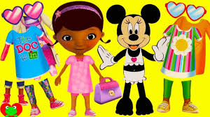 Disney Doc Mcstuffins And Minnie Mouse Fashion Dress Up Mix And Match Wr Free Printable Coloring Pages Disney Doc Mcstuffins Minnie