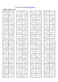 Jeux A Imprimer Gratuit Grilles De Sudoku Enfants Moyens Grilles Sudoku 4x4 Niveau Moyen 1 Sudoku Enfant Sudoku Grille De Sudoku