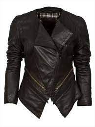 Barneys Black Label Women S Asymmetric Collarless Leather Biker Jacket 225 00 Womens Black Jacket Womens Black Leather Jacket Leather Jackets Women