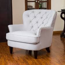 Christopher Knight Home Tafton Tufted Natural Fabric Club Chair Tufted Club Chairs Living Room Chairs Coastal Style Living Room