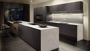It has a 22mm gloss painted slab door with a j wall units are 720mm high and 300mm deep with a solid 8mm back panel and concealed wall hanging brackets. Handleless Kitchens Kitchens Without Handles Siematic
