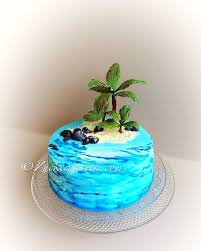 Sonne Strand Und Palmen Geburtstagstorte Maritim Ozean Kuchen Kuchen Ideen Kuchen Dekorieren Glasur