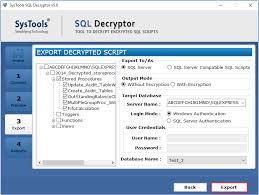 All you need to do is download, install, connect to server/database and click on decrypt button (fig #7) to see the content of the stored . Quick Steps To Decrypt Stored Procedure In Sql Server