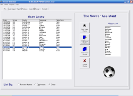 Soccer Football Assistant Free Team Roster Software