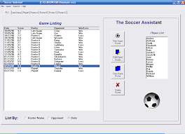 soccer football assistant free team roster software