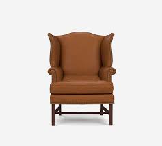Shop wayfair for the best caramel leather accent chair. Thatcher Leather Wingback Chair Pottery Barn