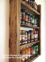 New Stylish Spice Storage Ideas For Your Wonderful Kitchen Organization Diykitchen Wooden Spice Rack Wood Spice Rack Wall Mounted Spice Rack