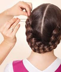 Start off with hair in the front of your head, as it's easier to control. Heidi Braid Tutorial 5 German Hairstyle Long Hair Styles Braided Hairstyles