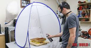 The answer is to build a spray paint booth at home. How To Make A Diy Spray Booth Turntable Fixthisbuildthat