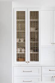 If your kitchen glass cabinet has wooden mullions, then do not spray the distilled vinegar directly on the surface. Metal Grille Cabinet Doors Design Ideas