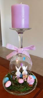 I think we can all agree that nothing sets the mood like candlelight, especially when the candlelight is glistening through a white lampshade. How To Make An Easter Wine Glass Candle Holder Diy Cuteness