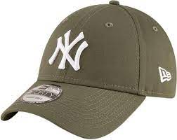 Ny Yankees New Era 940 League Essential Olive Green Baseball Cap Baseball Cap Outfit Basecap Tarnfarben