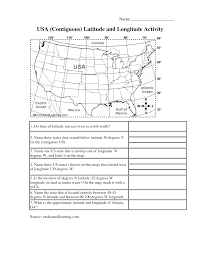 May 26, 2021 · reading an atlas. Usa Contiguous Latitude And Longitude Activity Elementary Worksheets Geography Worksheets Map Skills Worksheets