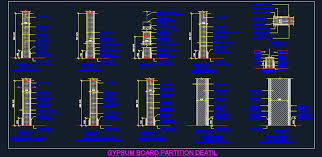 Gypsum Board Partition Detail Autocad Dwg Plan N Design