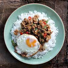 Add a lime wedge for garnish. Pad Ka Prao Eat Asian Recipes Food Preparation