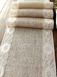 12 Lace Can Transform Jute Into Something More Delicate Table Runners Wedding Burlap Table Runners Lace Table Runners