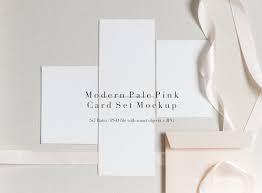 Card Mockupinvitation Card Mockuppale Pinkpink Etsy Free Packaging Mockup Mockup Free Psd Mockups Templates