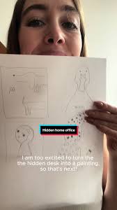 Hidden home office in the making 😇 #livingroommakeover #colordrenchin...