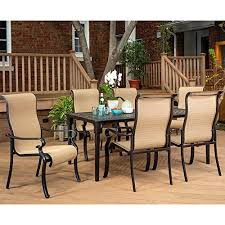 Brigantine 7 Piece Rust Free Aluminum Outdoor Patio Dining Set With 6 Dining Chairs And Aluminum Rectangular Dining Table Brigantine7pc For Sale Https Patioch