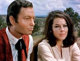 DeForest Kelley and Sherry Jackson in Death Valley Days 1966
