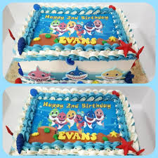 2nd Birthday Baby Shark Cake Baby Shark Edible Print Cake Sweettoothcravingsg Singapore Cakesinsg Singaporecakes Shark Birthday Cakes Shark Themed Birthday Party Shark Theme Birthday