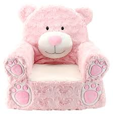 Animal Adventure Sweet Seats Character Chair Pink Bear In 2020 Bear Chair Childrens Chairs Plush Chair