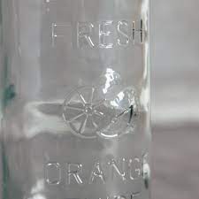 Buy orange glass bottle and get the best deals at the lowest prices on ebay! Vintage Style Juice Bottle Relish Decor