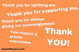 50 Thank You For Your Support Messages - Tons Of Thanks