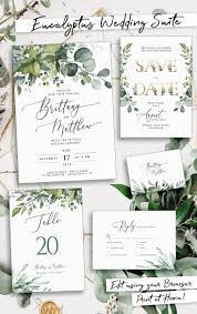 Pin By Audrey C On Wedding Decor In 2021 Wedding Invitations Boho Boho Wedding Invitation Template Eucalyptus Wedding Invitation