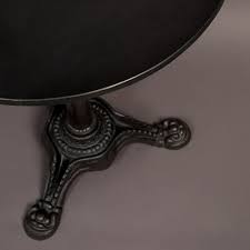 Service client ouvert du lundi a samedi de 9h à 19h. Table Ronde Bistrot 60x76 Cm En Marbre Et Metal Noir Maison Et Styles