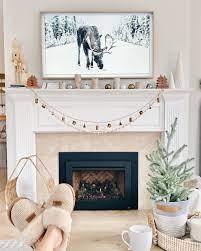 The image above shows a television with it's own little nook above the fireplace. How To Hide The Frame Tv One Connect Box Pinteresting Plans