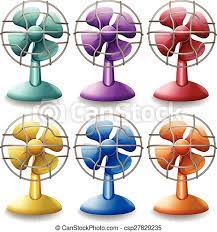 Maybe you would like to learn more about one of these? Electric Fans Six Different Colors Of Electric Fans Canstock