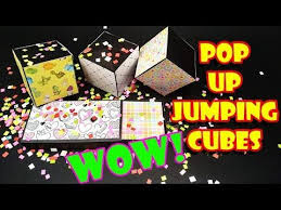 Easy Diy Jumping Cubes Pop Up Cubes Card Yakomoga Easy Diy Youtube In 2020 Birthday Cards Diy Diy Birthday Card For Boyfriend Pop Cubes