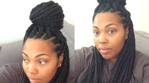 Box braids for beginners natural hair protective hairstyle for hair growth medium long box braids tutorial on how to do a loose box braid on yourself. How To Box Braid Your Own Hair And Keep Your Edges Youtube