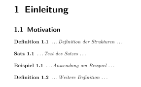 Wie Kann Ich Definitionen Satze Theoreme Beispiele Etc Gemeinsam Nummerieren Texwelt
