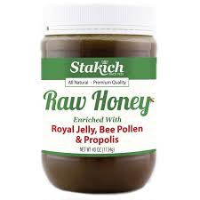 Stakich Mel Cru Com Geleia Real Polen De Abelha E Propolis 1134g Menor Preco Em Brasil