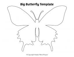 Black And White Stencil Butterfly Outline Free Printable Butterfly Templates Simple Mom Project Butterfly Template Butterfly Printable Butterfly Coloring Page
