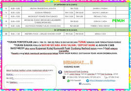 Sijil lukisan senibina sijil teknologi senibina Jpsh Kkpg Jadual Kursus Pendek Bagi Bulan September Facebook