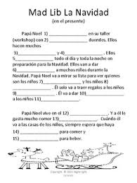 Free download & print mad libs printable | spanish mad libs printable 1_home sample. Navidad Or Christmas Traditions Webquest And Mad Libs For Spanish Students
