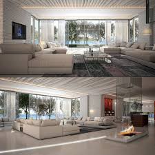 3d Model Scene Realistic Modern Modern Mansion Interior Contemporary Decor Living Room Elegant Living Room Decor
