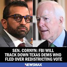 The FBI will help Texas track down Democrat state lawmakers who left the  state as part of a collective effort to thwart state Republican efforts to  redraw congressional districts, Republican Sen. John